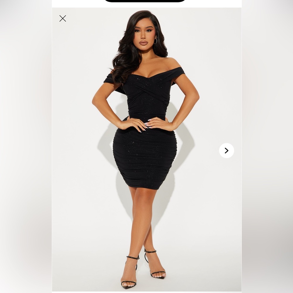 Elegant Black Off-Shoulder Dress